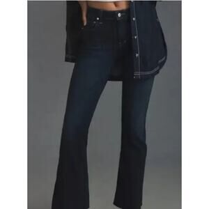 NWT Women's Edwin Mid Rise Bootcut Ankle Blue Jeans w/ Raw Hem Sz 33